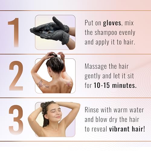 Herbishh Dark Brown Color Shampoo for Gray Hair, Hair Dye Shampoo 3 in 1, 100% Grey Coverage for Men & Women, Long-lasting & Travel-friendly, Ammonia-free, 30 ml (Pack of 5)