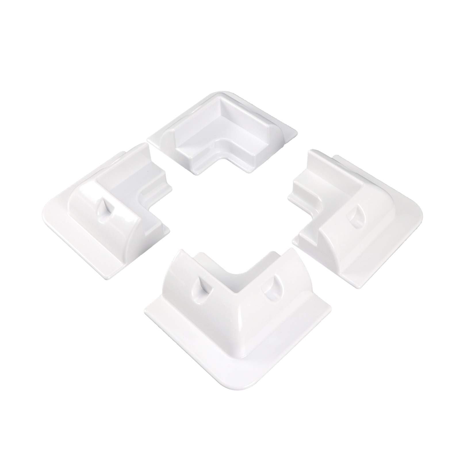 Enjoysolar® ABS Solar Panel Spoiler for Caravans, Motorhomes and Boats (Set of 4 Corner Profiles, 160 mm x 160 mm)