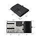 BAGSMART Compact Travel Cable Organizer Portable Electronics Accessories Bag for Various USB, Cables, Earbuds, Power Bank, Black