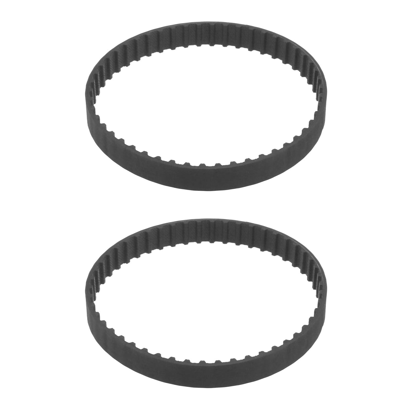 VGOL 2pcs 100XL 037 Timing Belt 50 Teeth 10mm Width Rubber Geared Cogged Belt Industrial Toothed Drive Belt 254mm Mechanical Replacement Belts Black