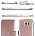 LUPA Galaxy 713803754291 Galaxy S7 Edge Wallet Case, Durable and Slim, Light-Weight with Classic Design and Ultra-Strong Magnetic Closure, Faux Leather, Samsung Galaxy S7 Edge - Rose Gold