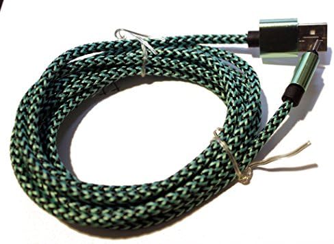 CrioWire Braided micro USB to USB Charging and Sync/Data Cable 6.5ft (USB-3 supported) (Teal)