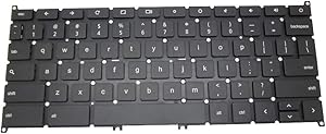 GAOCHENG Laptop Keyboard for Acer Chromebook C740 NSK-RA0SQ 01 AEZHNU00010 9Z.NB0SQ.001 NK.I1117.025 United States US Without Frame