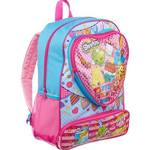 Shopkins Toys Heart Large 16" Front Pocket Kids Backpack