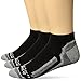 Carhartt mens Force Performance Work 3 Pair Pack Casual Sock, Black, Large US