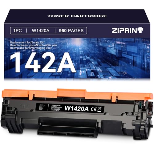 ZIPRINT 142A Replacement Toner for HP142A W1420A 142X W1420X for Toner HP Laserjet M140we for TonerHP Laserjet M110we M110w MFP M140w M139we M139w (1 Black, No Chip)