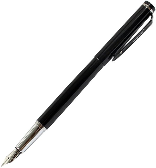 Ranvi JinHao 101 Black Fountain Pen With Silver Circle, 3 PCS, 1 x Fountain Pen,1 x Fine fountain,1 x Calligraphy Pen, Gift Box - Image 4
