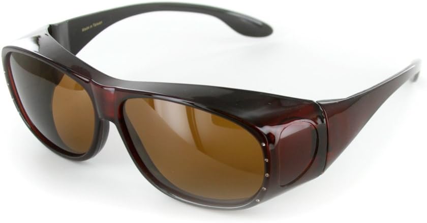 Aloha Eyewear Womens"Rhinestone Hideaways" Wrap Around 64mm Polarized Sunglass