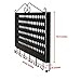 JackCubeDesign Wall Mounted Jewelry Organizer, Earring Necklace Bracelet Holder Display Hanger with 117 Holes & 12 Hooks (Black, 16.54 x 12.2 x 0.75 inches) - MK319A