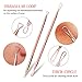 Blackhead Remover Kit,Rose Gold Stainless Steel Gilding Comedone Extractor Tool,Anti-microbial Double-side,Treatment for Blemish, Whitehead Popping,4 PCS