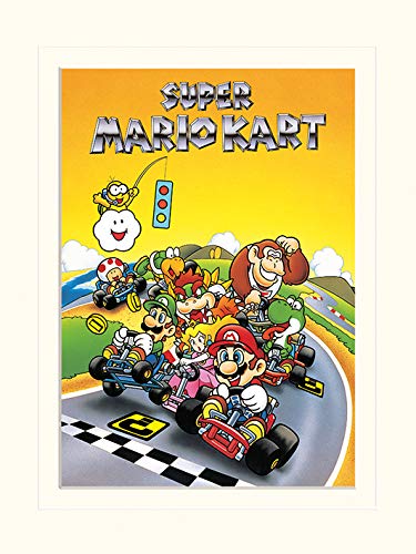 Nintendo Super Mario Kart (Retro) 30 x 40 cm Montée... en promo sur Amazon