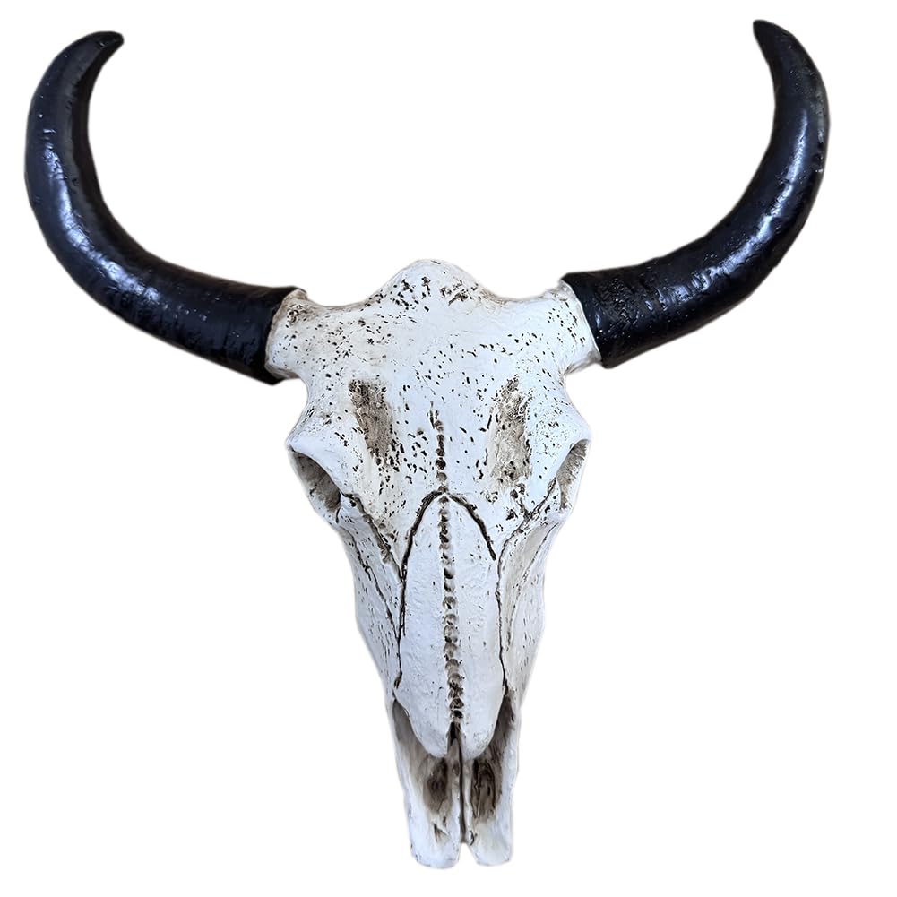 NEBAISEN Simulation 3D Animal Cow Skull Head Resin Wall Hanging Artwork Room Wall Decoration Nordic Style Props Wall Hanging Ornament