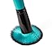 Matto Classic 10 Pcs Lake-Blue Makeup Brush Set with Black Pouch Premium Synthetic Hair Kabuki Brush Kit for Face Eye Foundation Cosmetic Tool