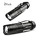 Flashlights Tactical Flashlight Led Flashlight - SMAtech Mini Torch Light 350 Lumen Portable Ultra Bright Zoomable for Night Fishing, Camping, Patrolling, Night Riding, Emergency[2 PACK]