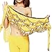 Pilot-trade Women's Triangular Belly Dancing Hip Scarf Wrap Skirt with Gold Coins
