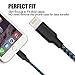 Aonsen Lightning Cable 3Pack 3FT 6FT 10FT Nylon Braided Certified iPhone Cable USB Cord Charging Charger for Apple iPhone 8,X,7, 7 Plus, 6, 6s, 6+, 5, 5c, 5s, SE, iPad, iPod Nano, iPod Touch Black
