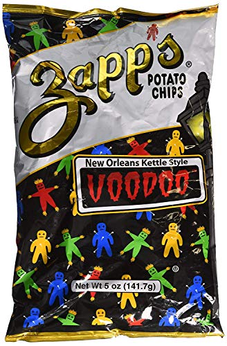 Zapps Potato Chips - NEW ORLEANS KETTLE STYLE VOODOO - 4 x 5 oz