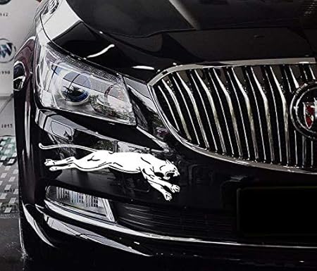 Amazon Co Jp 車用ステッカー 反射車のステッカー少し面白いチーターブラックパンサーチーターペア面白い面白い車のステッカー Color White 車 バイク