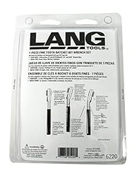 Lang Herramientas 5220 7 Piece Fine diente Bit Juego de llaves