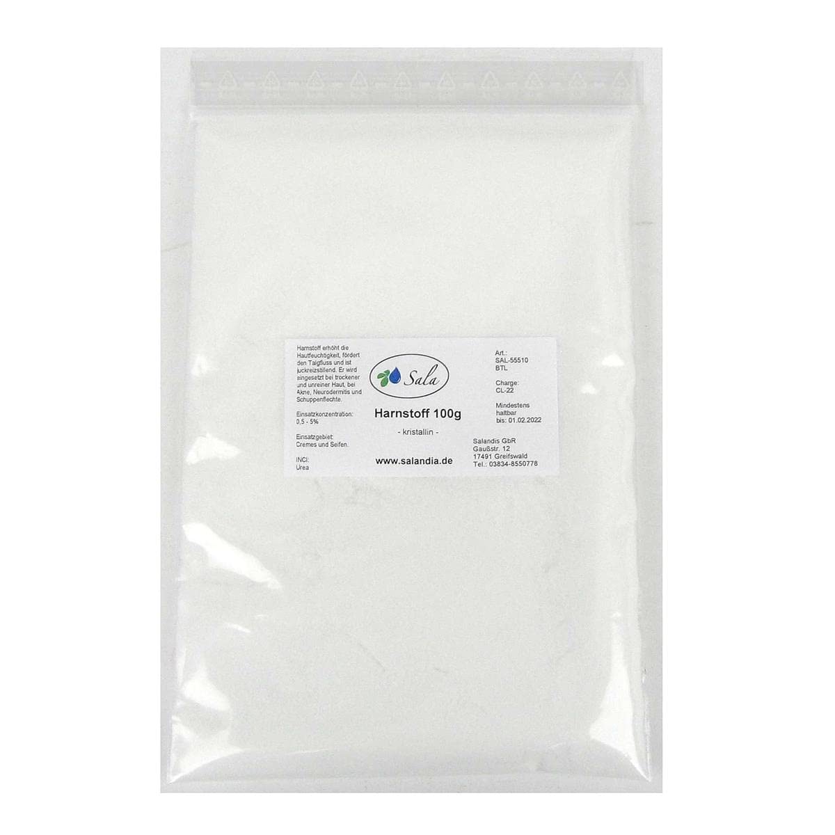 Sala Urea Crystalline Urea Ph. Eur. 100 g Bag
