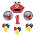 Elmo Sesame Street #1 1st First Birthday Party Supply Balloon Mylar Latex Set