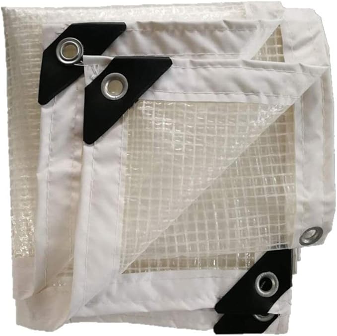 HZWLF Outdoor Thicken Clear Tarpaulin with Eyelets