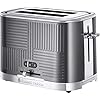 Russell-Hobbs-25250-Geo-Steel-2-Slice-Wide-Slot-Toaster-Contemporary-Design-with-Faster-Toasting-Technology-Textured-Stainless-Steel Russell Hobbs 25250 Geo Steel 2 Slice Wide Slot Toaster - Contemporary Design with Faster Toasting Technology, Textured…