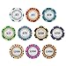 Brybelly Monte Carlo Premium Poker Chips (50-Pack) Heavyweight 14-Gram Clay Composite ($100 Black)