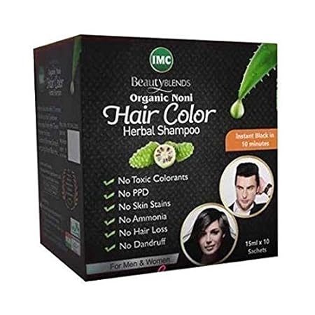 Organic Noni Hair Color (For Men & Women) - 2 packs (4 Sachet each)