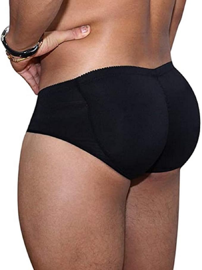 MINASAN Men's Padded Boxer Shorts Butt Lifter Underwear Push Up