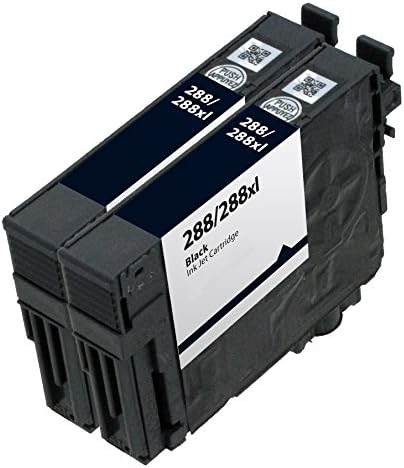 Remanufactured Ink Cartridge Replacement for Epson 288 288XL for Expression XP-430 XP-434 XP-330 XP-446 XP-340 XP-440 Printers (2 Black)