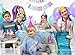 Mermaid Party Supplies - Complete Tableware and Decoration Deluxe Set - Plates, Cups, Utensils, Napkins, Table Cloth, Balloons, Happy Birthday Banner, Cupcake Topper, Favor Bags, Mermaid Hats & Crown