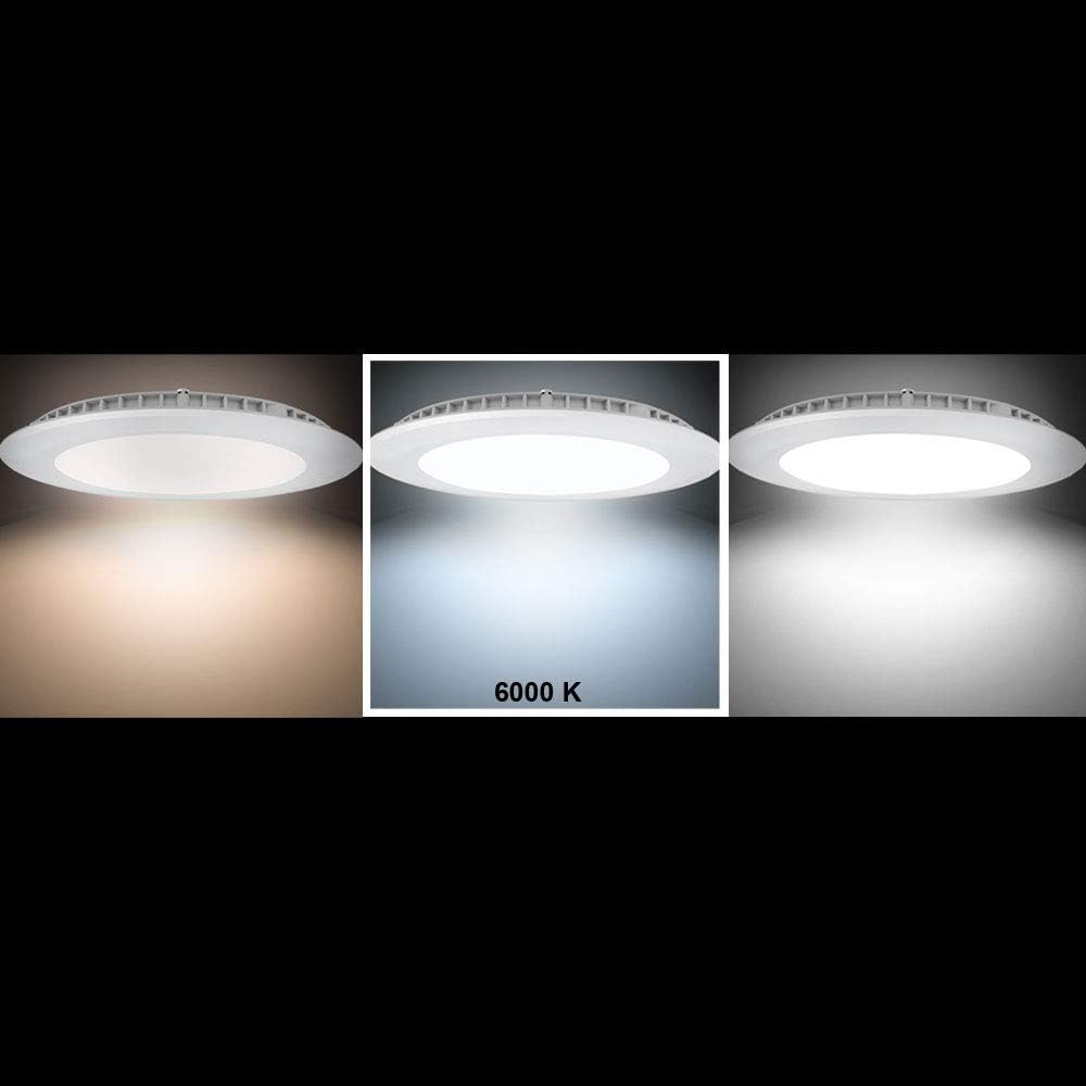 V-TAC LED Premium Panel - ceiling recessed downlight with Driver & Clips (Easy Installation) (White, 18W) - Image 5