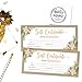 Hadley Designs 25 4x9 Blank Gift Certificate Cards Vouchers For Holiday, Birthday, Small Business, Restaurant, Spa Beauty Makeup Hair Salon, Wedding Bridal (Rustic Floral)
