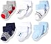 Luvable Friends Newborn Baby Terry Socks, 6 Pack