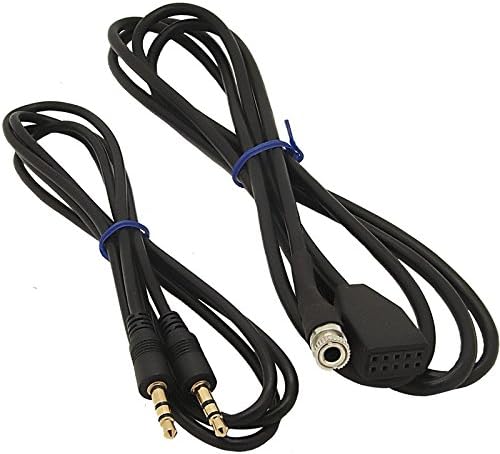 Harulu MP3 Car Audio Female AUX IN Input Interface Adapter Cable 3.5mm For BMW E46 TPG