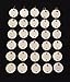 30 White Wooden Circles for Birthday Boards - Ready to Use.