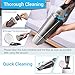 AINOPE Handheld Vacuum, Vacuum Cleaner Cordless [6Kpa Powerful Suction & LED Light] Battery Powerful with Quick Charge, Portable Wet Dry Hand Vac for Home Pet Hair Car Cleaning by Ainope