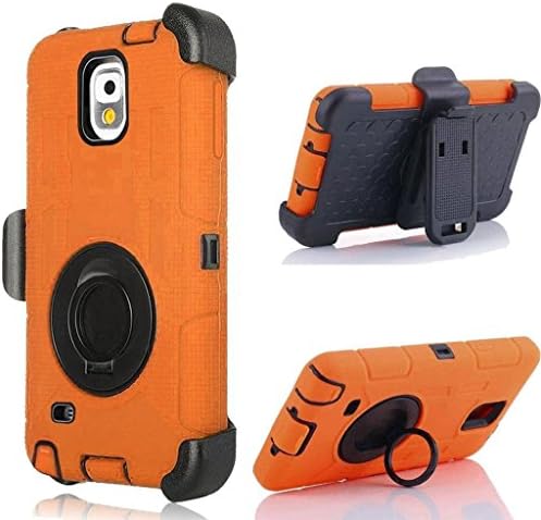 Note 3 case, Galaxy Note 3 Case, Cellaria Holster Pro X - [Shockproof][Drop Protection][Kickstand] Hybrid Armor Defender Case Cover with Stand + Belt Clip Holster For Samsung Galaxy Note 3, Orange