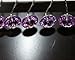 Xshelley Acrylic Diamond Shower Curtain Hooks Rings - Cute Crystal Gems Bling Rhinestones Bath Bathroom Accessories Set of 12pcs (Purple)