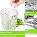 Vegetable Chopper, Kiteasy Quick Pull Manual Food Chopper Mini Food processor for Fruits, Veggies, Garlics, Onion (Green 730ml/24.94oz)