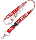 WinCraft English Premier League Liverpool Premium Lanyard Key Chain You'll Never Walk Alone