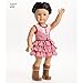 Simplicity Creative Patterns US8359OS American Girl Doll Clothes, One Size