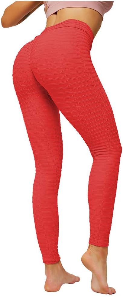 Womens High Waist Yoga Pants Tummy Control Workout Running Yoga Leggings