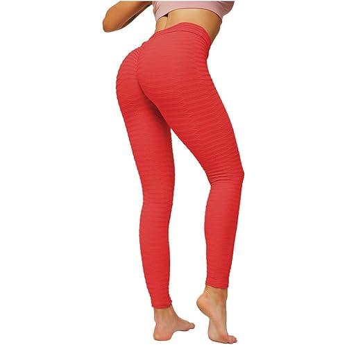 Womens High Waist Yoga Pants Tummy Control Workout Running Yoga Leggings