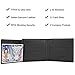 Wallets for Men - RFID Blocking Trifold Genuine Leather Wallet With 2 ID Window (Vintage Black)