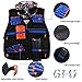 Tactical Vest Kit for Nerf Guns N-Strike Elite Series with Tactical Vest,Refill Darts,Mask,Two Clips,Protective Glasses for Kids