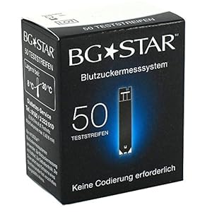 BGSTAR BLOOD GLUCOSE TEST STRIPS – 50 PCS