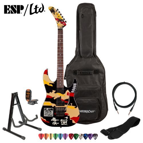ESP/LTD GL-200K Signature Series George Lynch Electric Guitar with Cable, Strap, Stand, Picks & Gig Bag