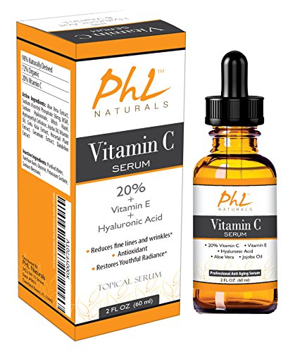 Phl naturals vitamin c serum for face with hyaluronic a…